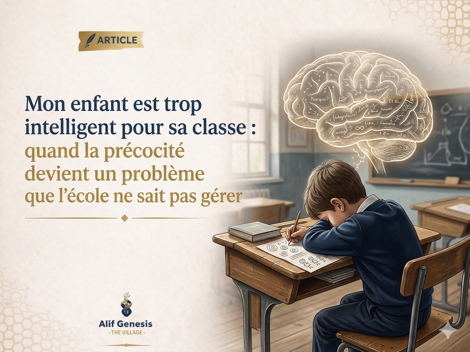 Enfant pr&eacute;coce en classe